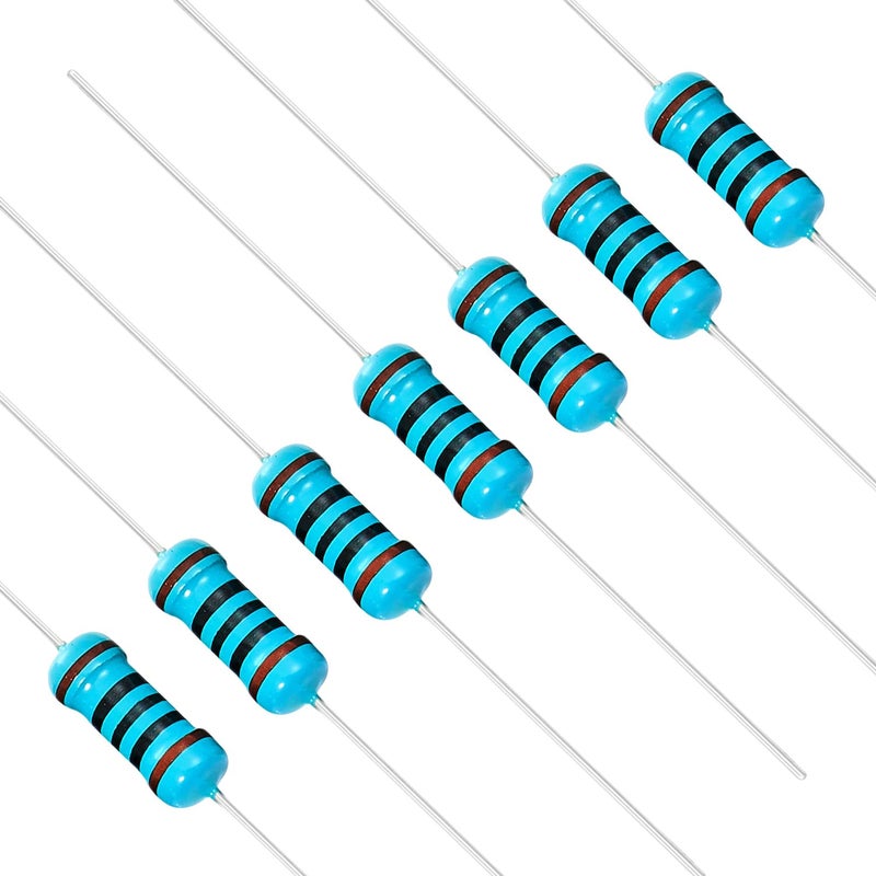 CHANZON 50 قطعة 1 واط 100 أوم مقاومة ثابتة من الفيلم المعدني 0.01 ±1% تحمل 100R MF مقاومات ثقب المرور معتمدة من روهس - Image 2