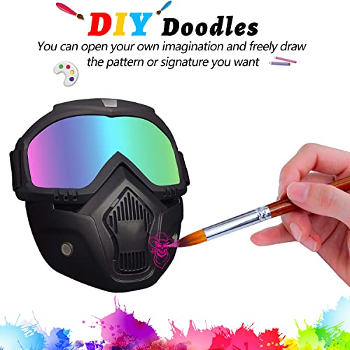 EKIND Tactical Mask with Removable Face Mask Compatible for Nerf Elite Toy Gun Game Rival Ball (Black) - Image 4