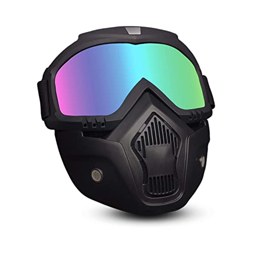 EKIND Tactical Mask with Removable Face Mask Compatible for Nerf Elite Toy Gun Game Rival Ball (Black) - Image 1