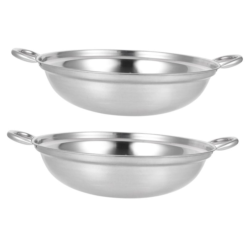 Non Stick Spill Design Hot Pot With Stainless Steel Handle 22X6CM 2 Piece Set - Image 2