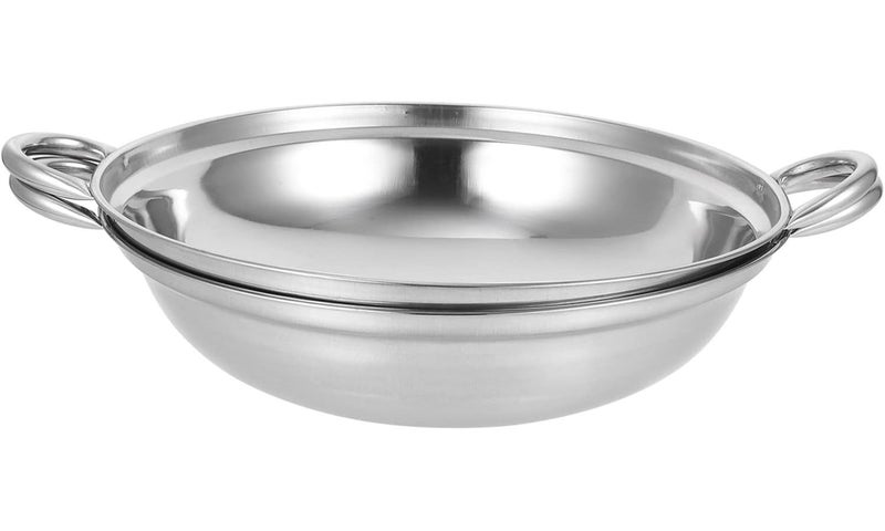 Non Stick Spill Design Hot Pot With Stainless Steel Handle 22X6CM 2 Piece Set - Image 1