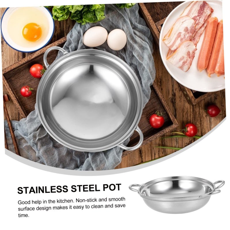 Non Stick Spill Design Hot Pot With Stainless Steel Handle 22X6CM 2 Piece Set - Image 4