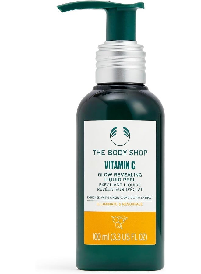 THE BODY SHOP Vitamin C Glow Revealing Liquid Peel – Exfoliating Face Treatment with Camu Camu Berry Extract | Gently Removes Dead Skin Cells, Reveals Radiant, Fresh-Looking Skin | Suitable for All Skin Types, 100ml - Image 1