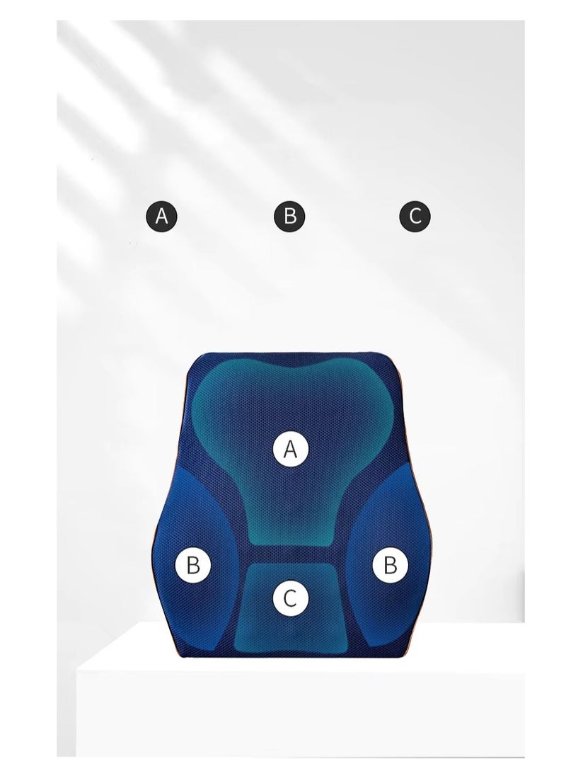 Relax Smart Memory Foam Support Pillow Lower Back Pain Relief Sitting Posture, Comfortable Back Cushion for Long Time Sitting for Office Chair Car Home  - Image 3