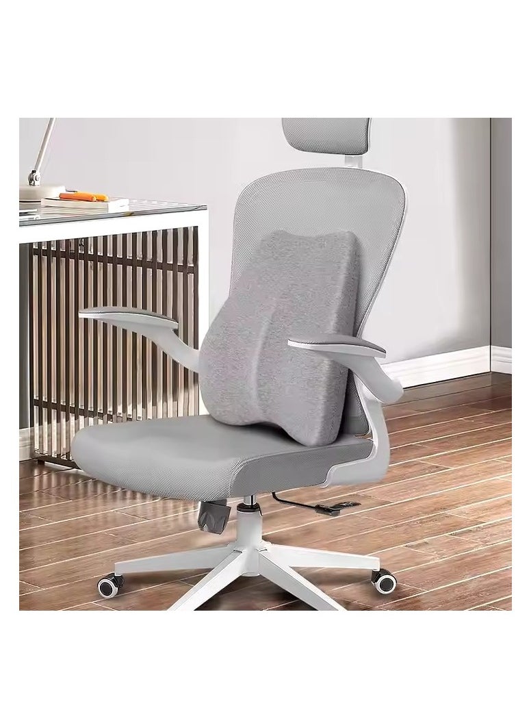 Relax Smart Memory Foam Support Pillow Lower Back Pain Relief Sitting Posture, Comfortable Back Cushion for Long Time Sitting for Office Chair Car Home  - Image 2