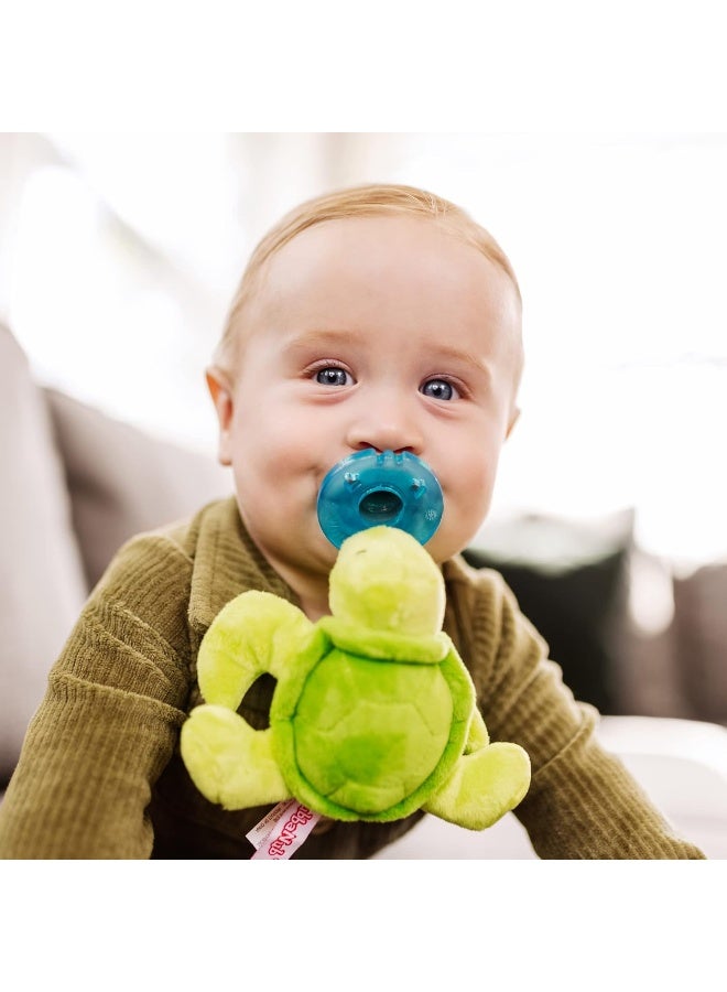 WubbaNub Pacifier - Infant Plush Pacifier - Turtle - Image 4