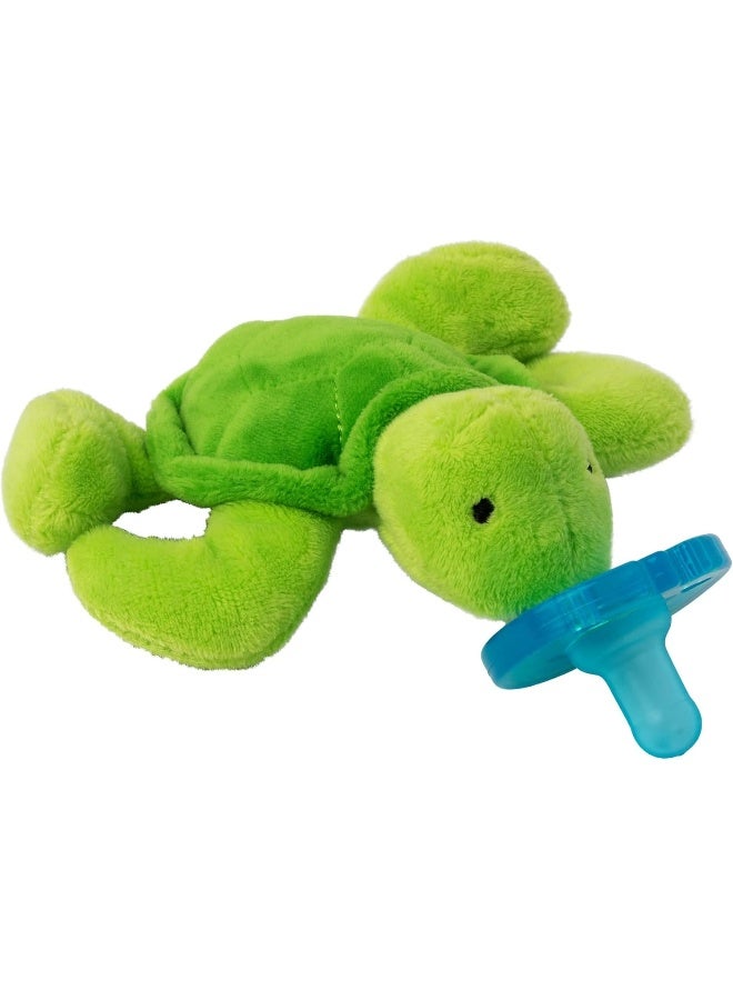 WubbaNub Pacifier - Infant Plush Pacifier - Turtle - Image 1