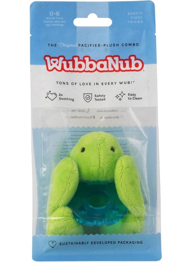 WubbaNub Pacifier - Infant Plush Pacifier - Turtle - Image 5