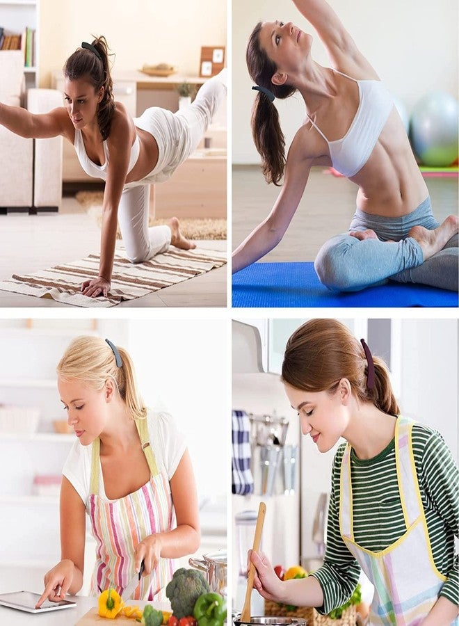 EPARTY ٦ مشابك شعر على شكل موزة للنساء ذوات الشعر الخفيف، حامل قوي بطول ٤.٣ بوصة، مشبك شعر أنيق غير لامع على شكل موزة، مانع للانزلاق، إكسسوارات تجميل عصرية للبنات والسيدات - Image 4