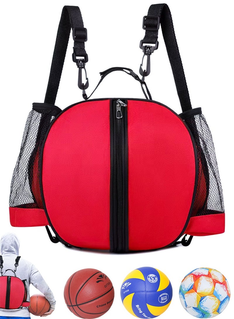 QUTOOB Sports Balls Backpack Sports Gear Bag For Carrying Basketballs Footballs Volleyballs, Adjustable Shoulder Straps, 2 Side Pockets, Basketball Bag Football Bag - Ideal for Sports Teams, Players, Coaches - Image 1