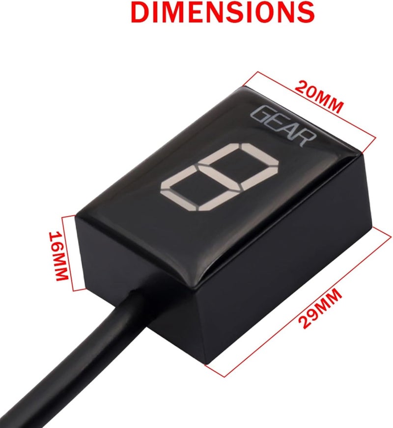 Vuzmode Motorcycle Gear Indicator Display - Image 2