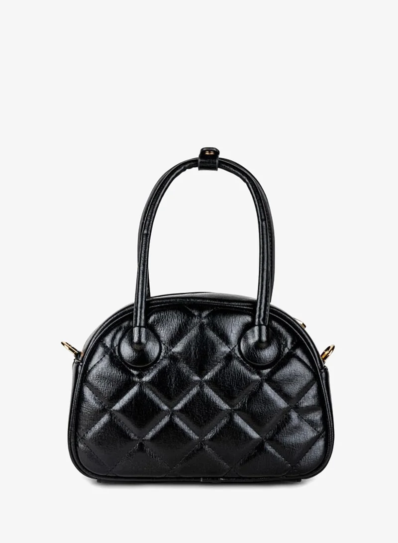 Vincci Black Women Quilted Satchel Bag for Women | Best Price UAE