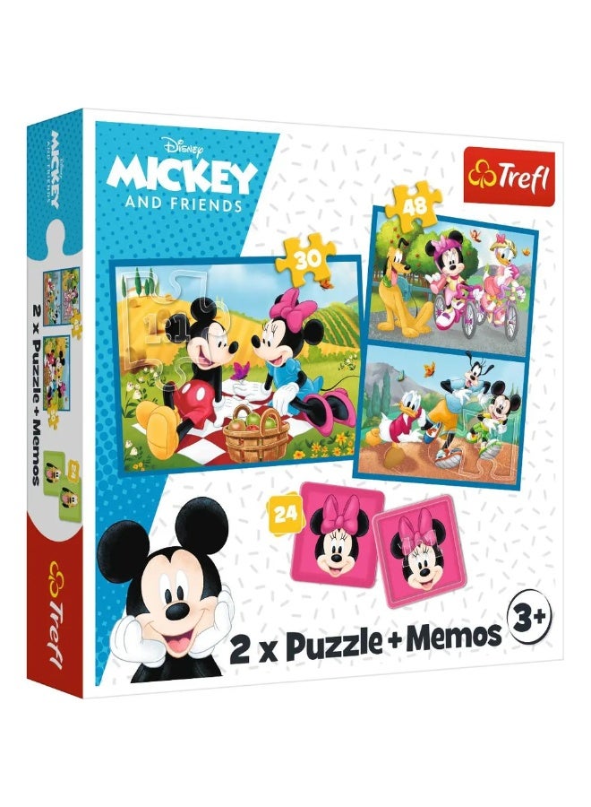 تريفل بازل مقابلة شخصيات ديزني 2 في 1 مع 24 ميمو (30+48) قطعة - 93344 - Image 1