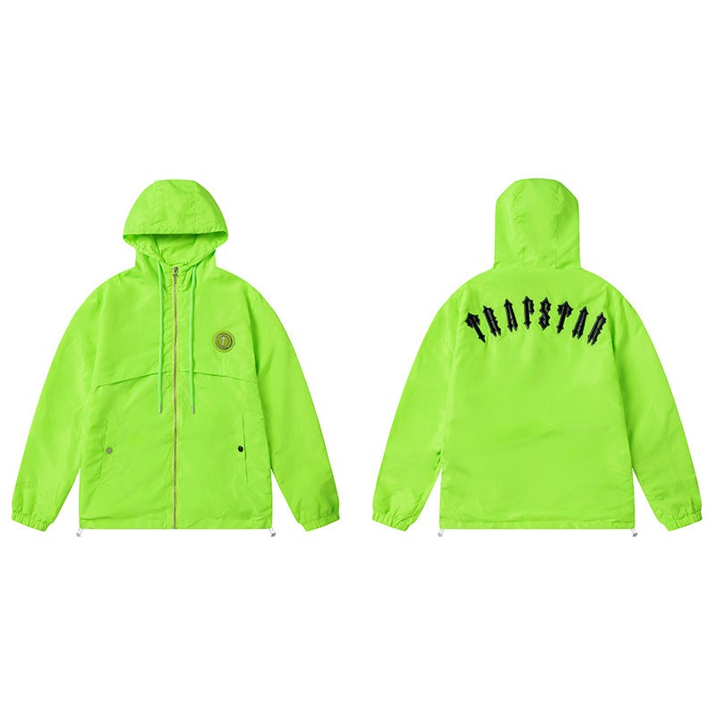 American Trapstar Letter Embroidered Trash Coat Men'S And Women'S Casual Jacket Coat Trendy - Image 3