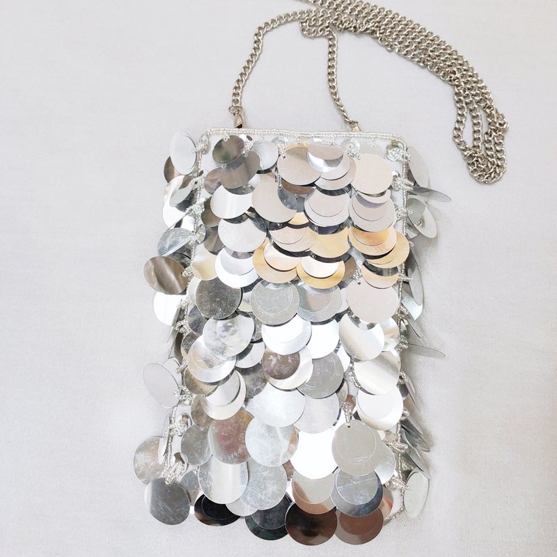 Spring Fashion Explosive Women'S Dinner Sequin Evening Bag Shoulder Bag Large Mobile Phone Bag All-Match Party Beaded Embroidered Bag - Image 5
