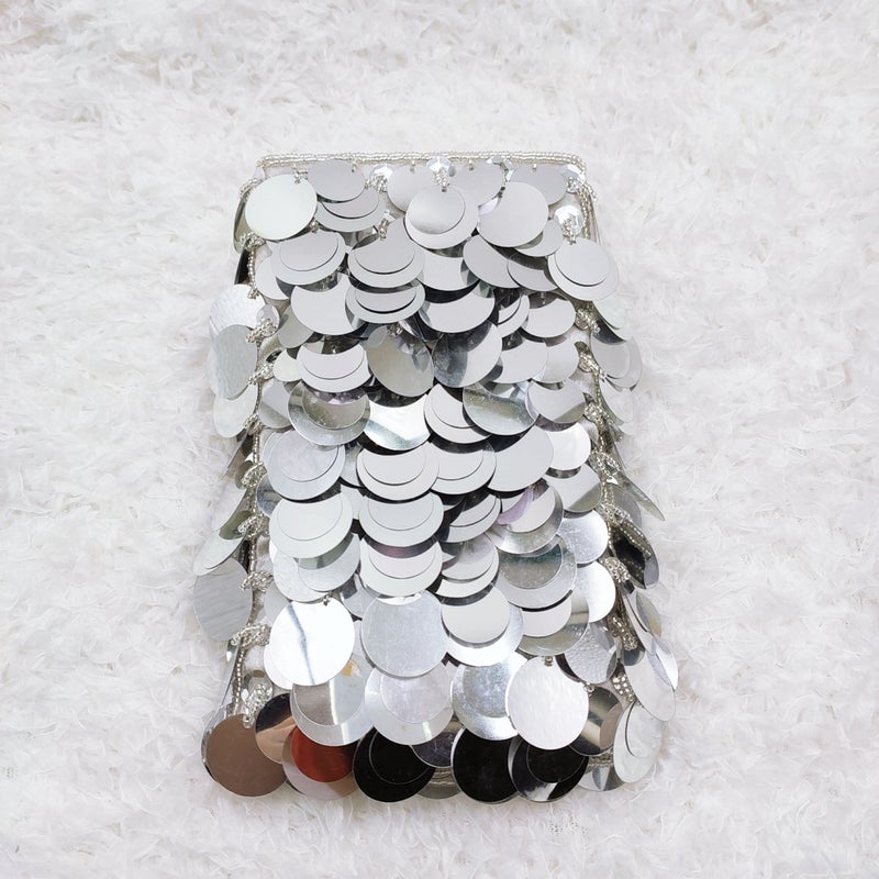 Spring Fashion Explosive Women'S Dinner Sequin Evening Bag Shoulder Bag Large Mobile Phone Bag All-Match Party Beaded Embroidered Bag - Image 4