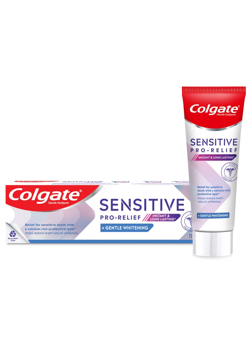 Colgate Sensitive Pro Relief Gentle Whitening  Toothpaste 75ml - Image 1