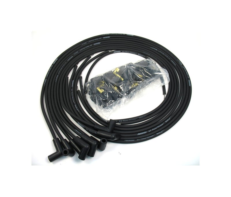 Pertronix بيرترونيكس 808290 سلك شمعات احتراق أسود 8 مم عالمي بزاوية 90 درجة لثماني أسطوانات - Image 3