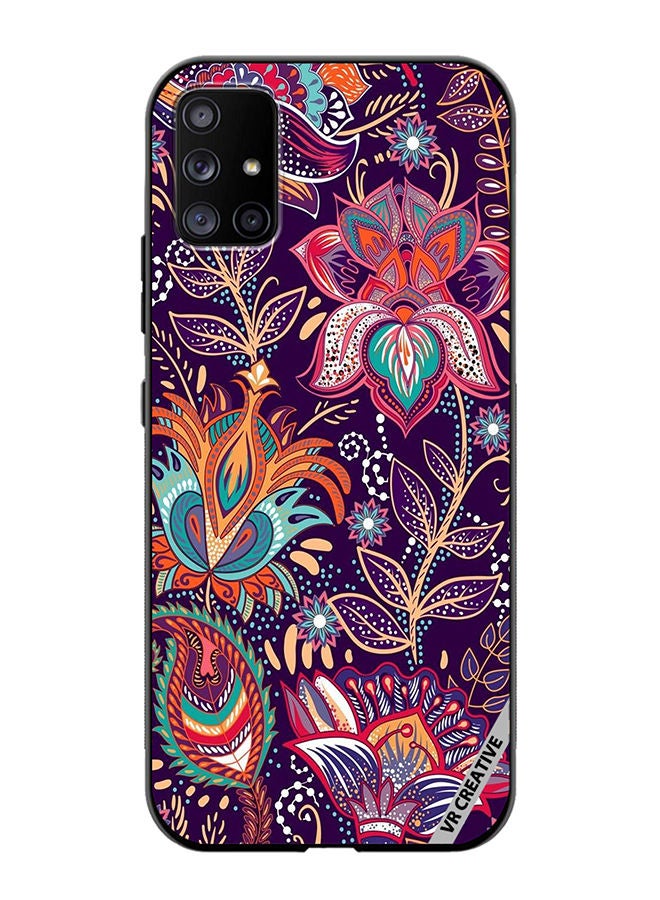 VR CREATIVE Protective Case Cover For Samsung Galaxy A51 5G Flower Design Multicolour - Image 1