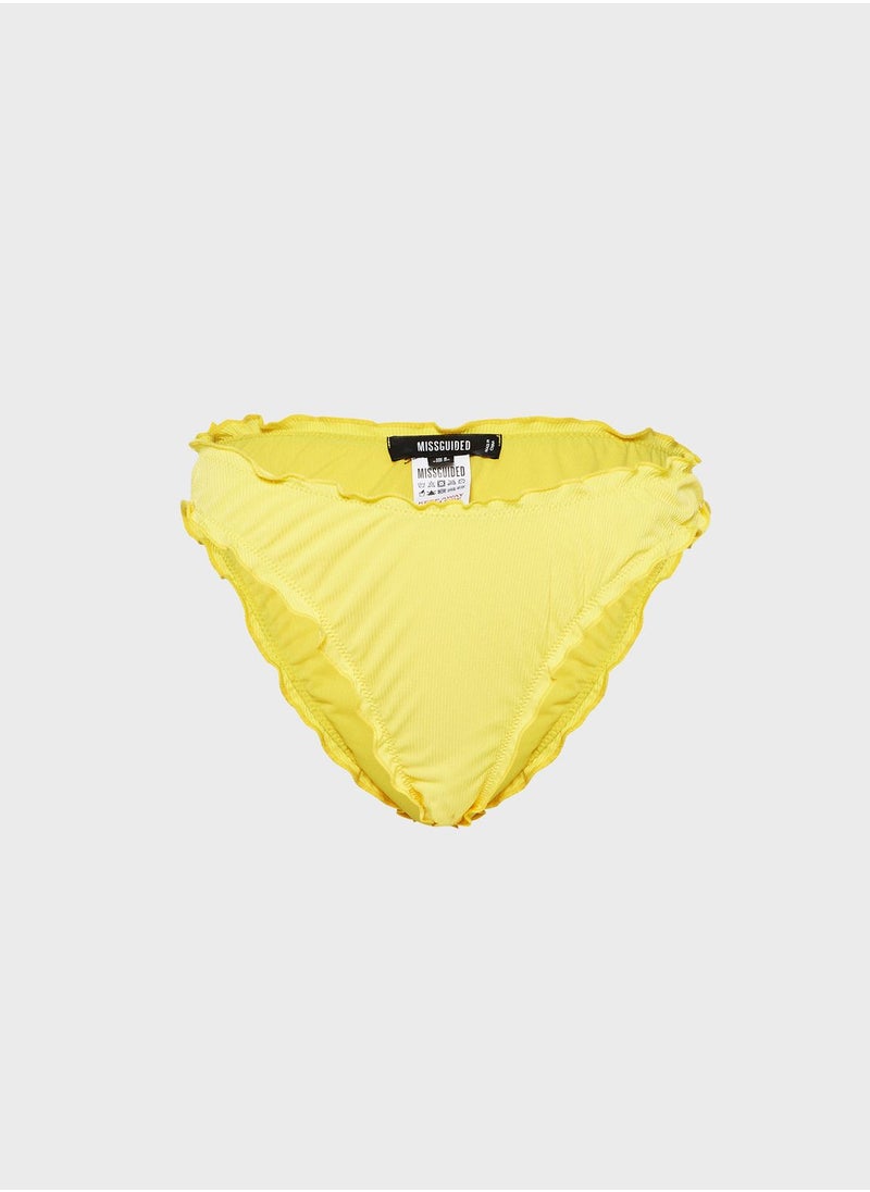 Missguided - Rib Boomerang Bikini Bottom - Image 1