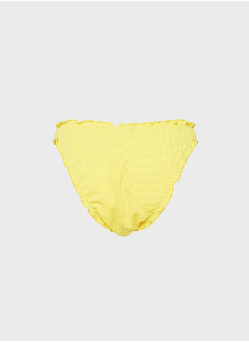 Missguided - Rib Boomerang Bikini Bottom - Image 1