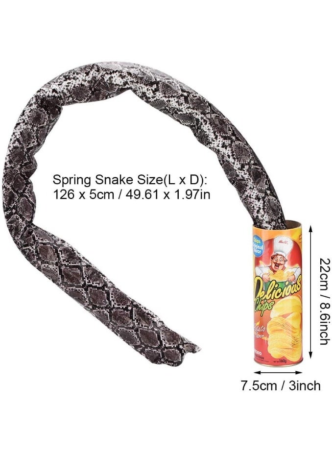 Scary Snake Prank Toy Fun Toys, Azonee The Potato Chip Snake Can Jump Spring Snake Toy Gift, Party Decoration Jokes, Gag Toys, for April Fools’ Day and Halloween Party, 1 Pieces - Image 4