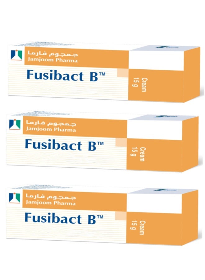 جمجوم فارما كريم فيوزيباكت بي 15 غرام، عبوة من 3 قطع - Image 1