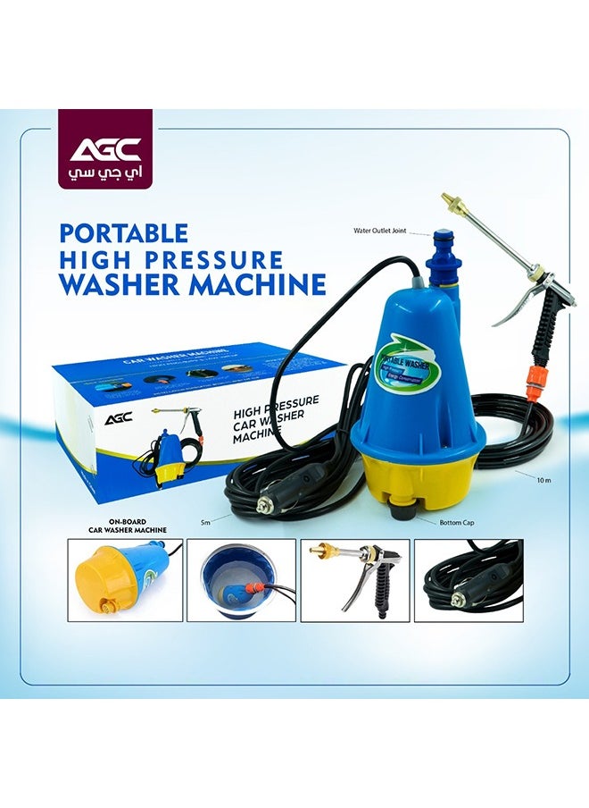 Agc - Car Wash 12V Car Washer Gun Pump High Pressure Cleaner Car Care Portable Washing Machine Electric Cleaning Auto Device - Image 1