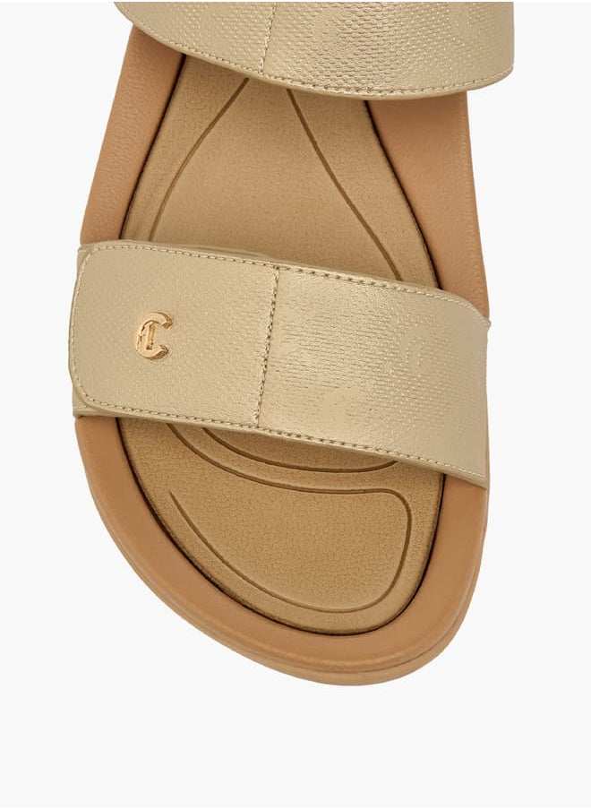 Le Confort Women's Velcro Strap Detail Slip-On Sandals  - Image 4