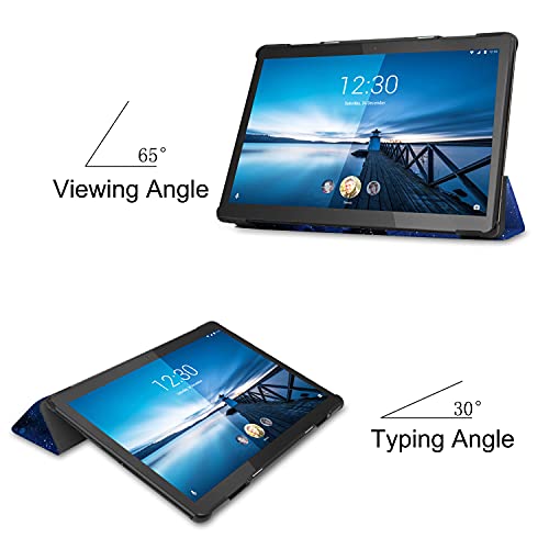Robustrion Faux Leather Smart Trifold Hard Back Flip Stand Case for M10 FHD Plus TB-X606F / TB-X606X [1st and 2nd Gen] 10.3 inches Tablets - Stars - Image 2
