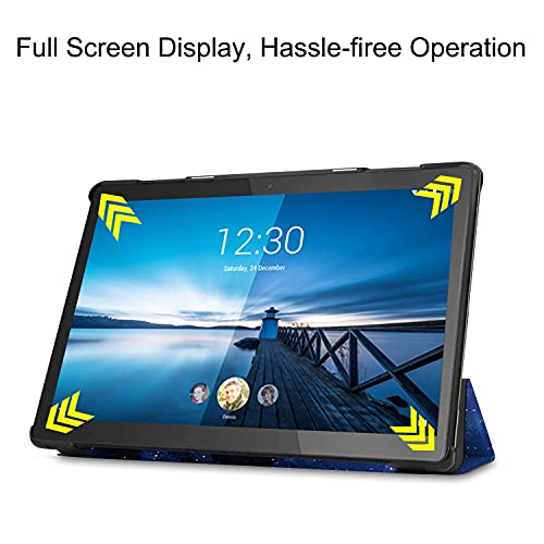 Robustrion Faux Leather Smart Trifold Hard Back Flip Stand Case for M10 FHD Plus TB-X606F / TB-X606X [1st and 2nd Gen] 10.3 inches Tablets - Stars - Image 3