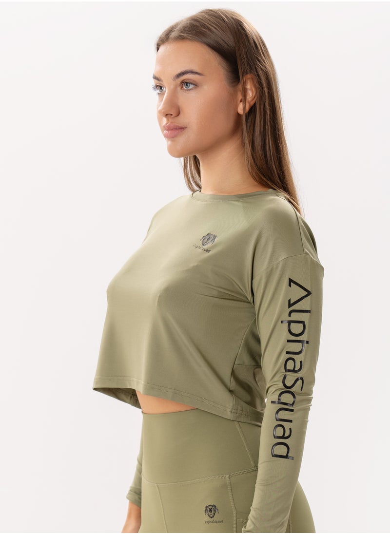 AlphaSquad AlphaSquad Longsleeve Crop Top for Women  - Image 2