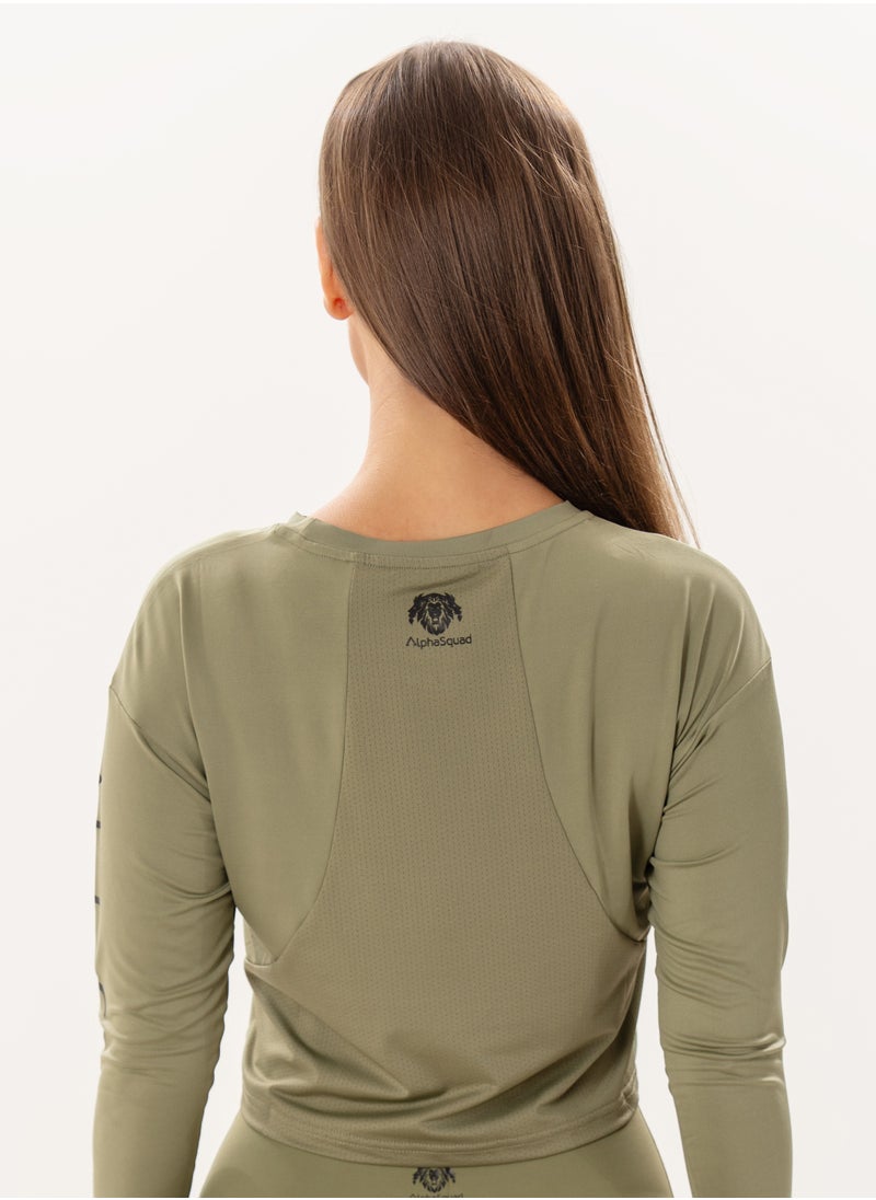 AlphaSquad AlphaSquad Longsleeve Crop Top for Women  - Image 3