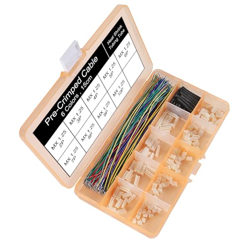 SHUTAO 1.25mm Connectors Plug Kit with 15cm Pre-Crimped Cable Wire 2/3/4/5/6/7/8/9/10/12 PIN House Compatible with JST GH Molex PicoBlade Connector 1.25mm Pitch - Image 2