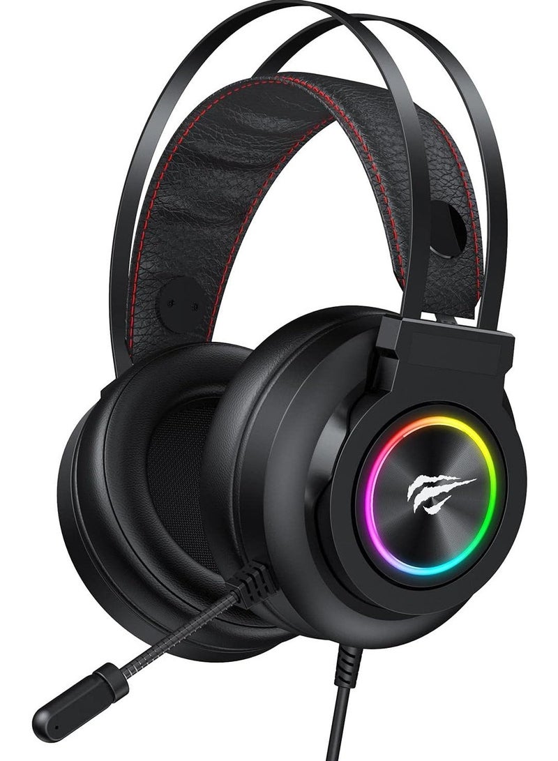 Gamenote H654d Illuminated RGB Multi-Surround Gaming Headphones for PC, PlayStation 4 and Xbox by Havit - Image 3