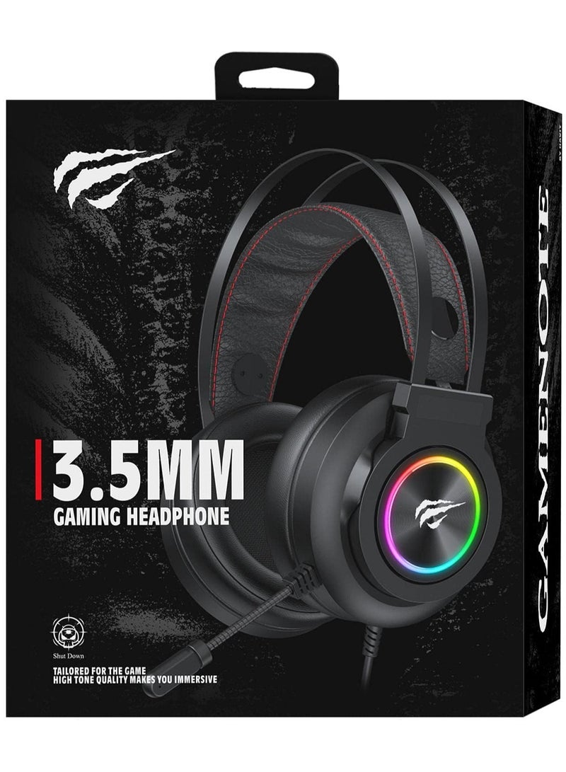 Gamenote H654d Illuminated RGB Multi-Surround Gaming Headphones for PC, PlayStation 4 and Xbox by Havit - Image 4