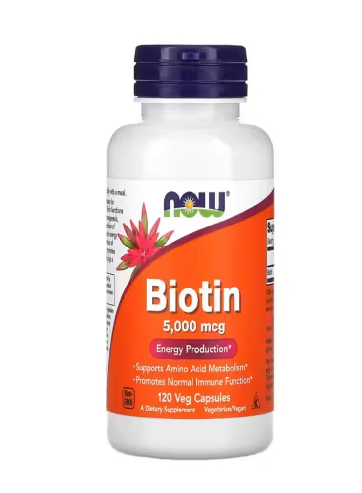 Now Biotin 5000Mcg Vcaps 60S