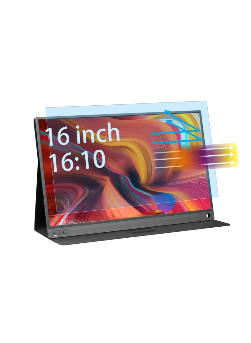 16" Portable Monitor Anti-Blue Light Screen Protector for UPERFECT/Acer/Dell/ARZOPA/KYY/Gechic and Other Brands of 16 Inch 16：10 Portable Monitor, Eye Protection Blue Light Glare UV Filter, Touchscreen Compatible - Image 2