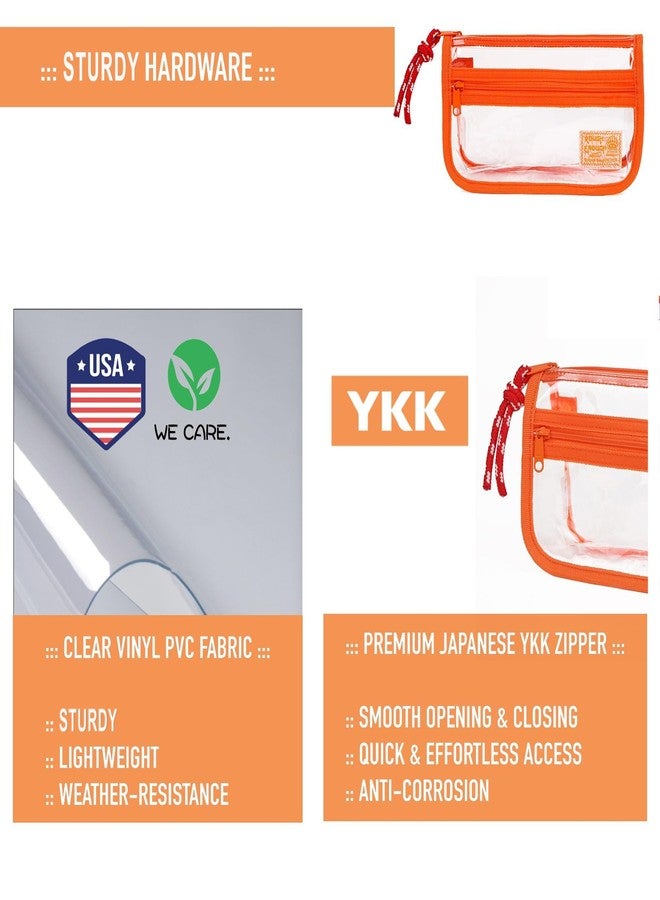 RE ROUGH ENOUGH Rough Enough Clear Pencil Pouch Case Bag for Girls Boys Kids Adults School Office Stationary Pencil Organizer Art Supplies - Image 5