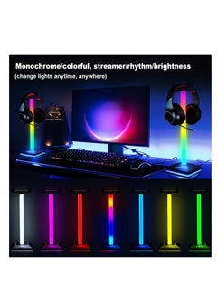 Excefore حامل سماعة رأس RGB مع منفذ شاحن USB، حامل سماعة رأس للألعاب على المكتب، حامل سماعة رأس على قاعدة لألعاب الطاولة على سطح المكتب، ملحقات سماعة الرأس  - Image 4