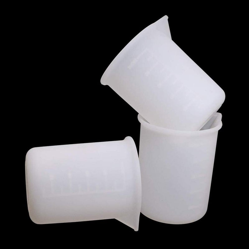 SUMAJU 3 PCS Silicone Measuring Cups, 100ml Silicone Cups for Resin Non-Stick Mixing Cups Resin Measuring Cups Tool with Precise Scale for Resin DIY Craft - Image 5