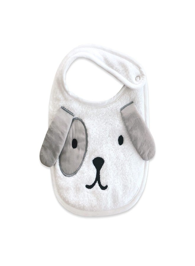 Masilo 100% Soft Towelling Cotton Burping Cloth & Bibs Gift Set for Newborn Baby-Absorbent & Soft Bibs for Babies, (1 x Burp Cloth) - Puppy - Image 1