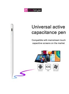 Prostyle Universal Stylus Pen for Touchscreens – Compatible with iOS & Android Devices, including iPad, iPhone, Laptops, Samsung Phones & Tablets – Ideal for Drawing & Handwriting - White  - Image 4