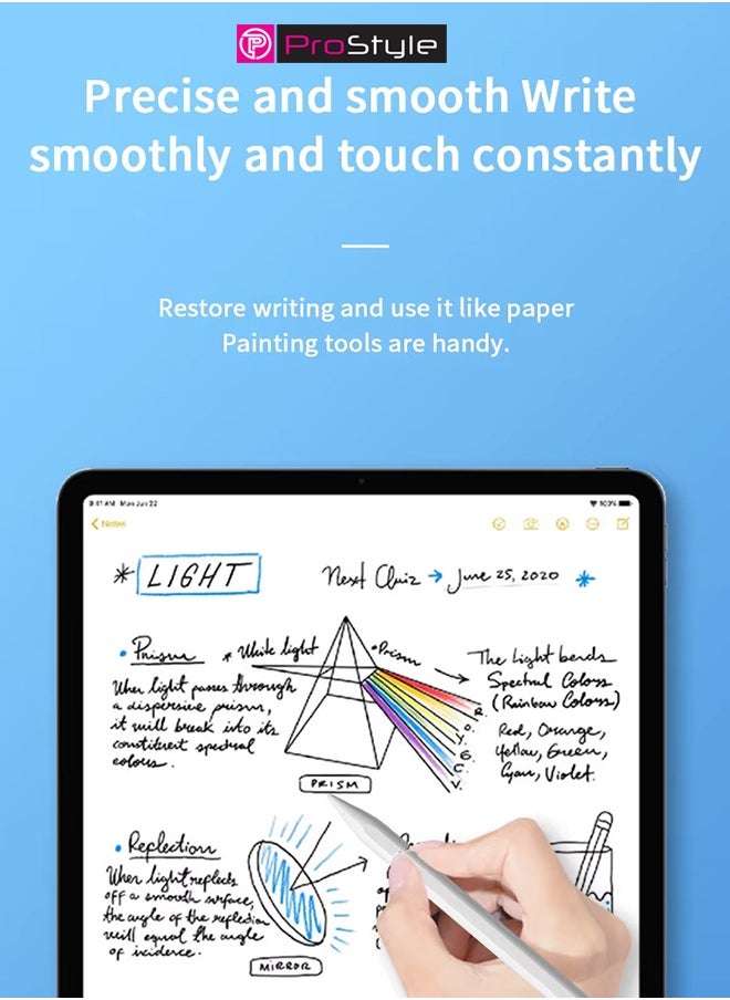 Prostyle Universal Stylus Pen for Touchscreens – Compatible with iOS & Android Devices, including iPad, iPhone, Laptops, Samsung Phones & Tablets – Ideal for Drawing & Handwriting - White  - Image 3