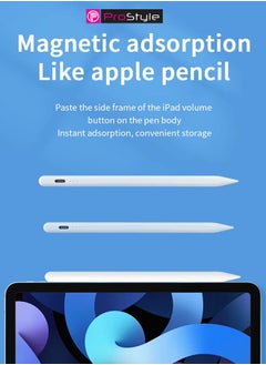 Prostyle Universal Stylus Pen for Touchscreens – Compatible with iOS & Android Devices, including iPad, iPhone, Laptops, Samsung Phones & Tablets – Ideal for Drawing & Handwriting - White  - Image 5