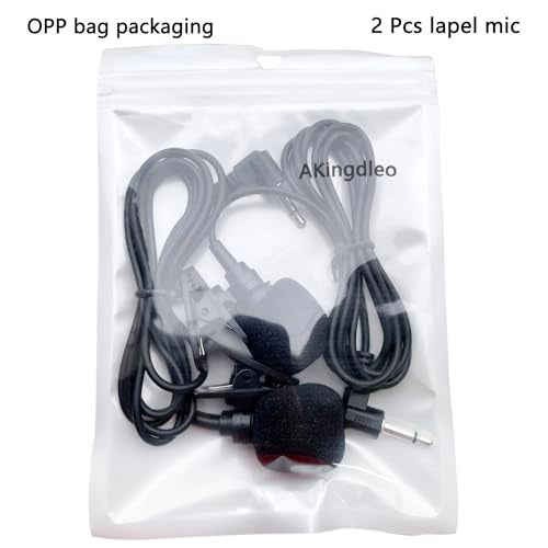 Akingdleo 2 pcs Portable Lapel mic 3.5mm Audio Compatible with Voice Amplifiers S6 - Image 4