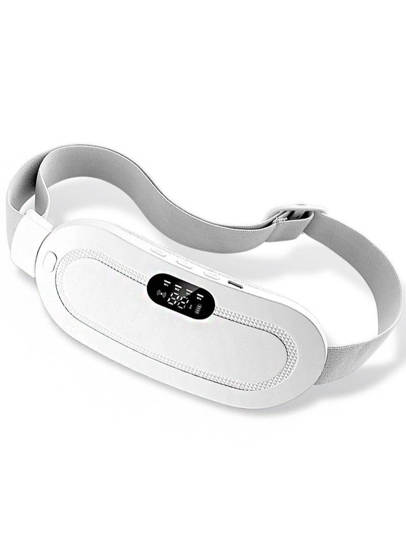 HaLunhi Portable Cordless Heating Pad for Menstrual Cramps Relief, Heating Pad for Stomach,Menstrual Heating Pad with 3 Heat Levels and 4 Vibration Massage Modes Portable Electric Fast Heating Belly Wrap Belt - Image 4