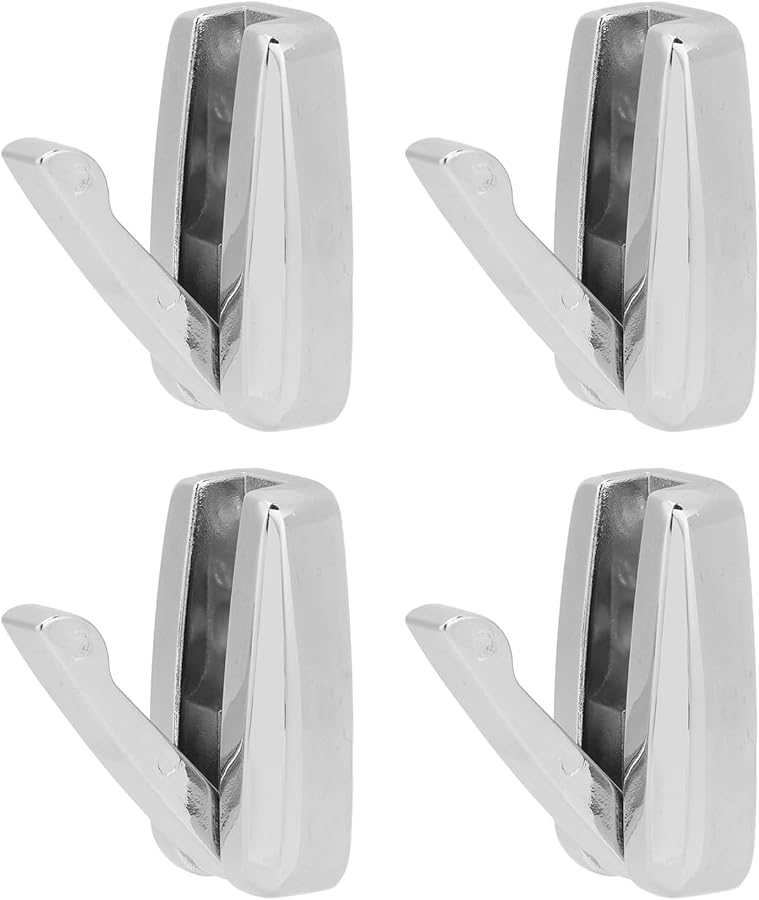 Zinc Alloy Wall Mount Foldable Hook 30KG Weight Capacity Automatic Rebound for RV Yacht - Image 2