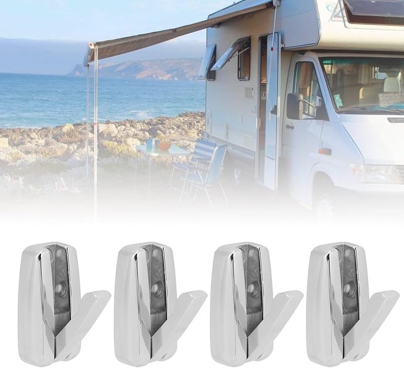 Zinc Alloy Wall Mount Foldable Hook 30KG Weight Capacity Automatic Rebound for RV Yacht - Image 5