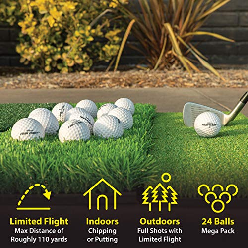 GoSports Foam Flight Practice Golf Balls 24 Pack White - Image 3